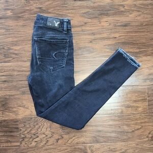 Women's Dark Blue High Rise Jegging Jeans